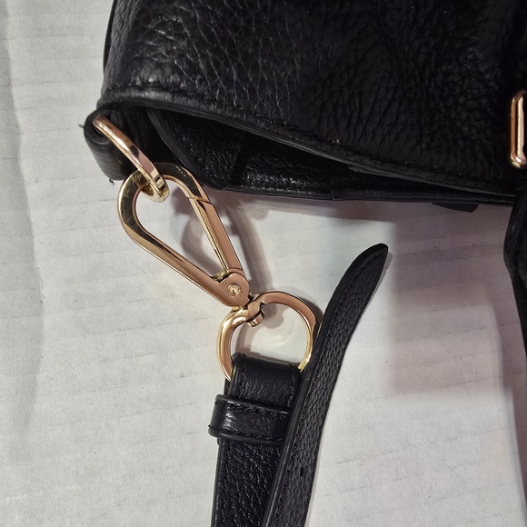 Tory Burch Thea Black Pebbled Leather Tote with Tassels - Picture 10 of 13